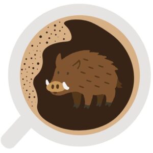 Boar Coffee Cup Reading