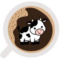 Cow Coffee Cup Reading